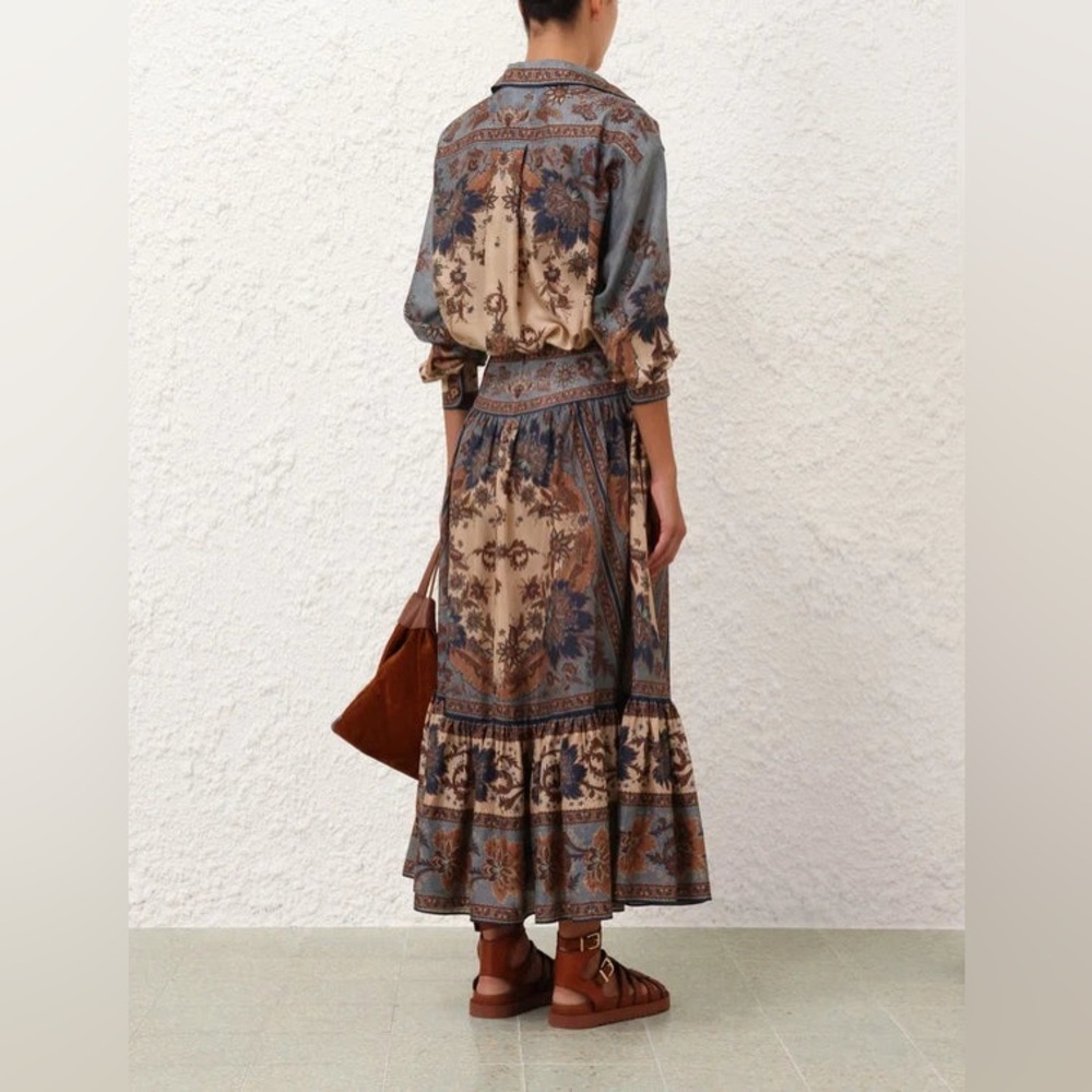 Zimmermann Ascension silk midi skirt - Picture 2 of 10